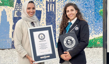 Saudi environmentalist’s 500,000 bottle cap mural enters Guinness World Records