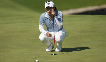 Jeeno Thitikul happy to see putts go in and lead at Liberty National with a 64