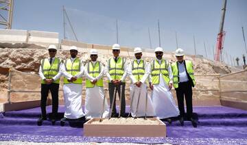 The groundbreaking ceremony took place at Diriyah Sales Center.