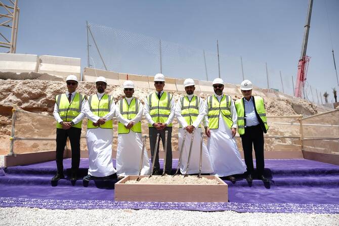 The groundbreaking ceremony took place at Diriyah Sales Center.