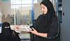 Some 30 artisans are enrolled on a year-long program focused on qa’aid making, taqiyah weaving, and seashell crafts. (SPA)