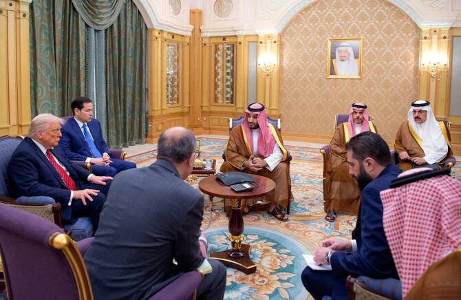 President Al-Sharaa has repeatedly hinted at his openness to all and his desire to focus on development and progress (File/AFP)