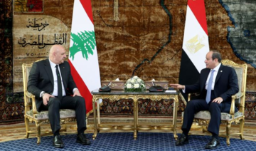 Lebanese and Egyptian presidents discuss regional challenges